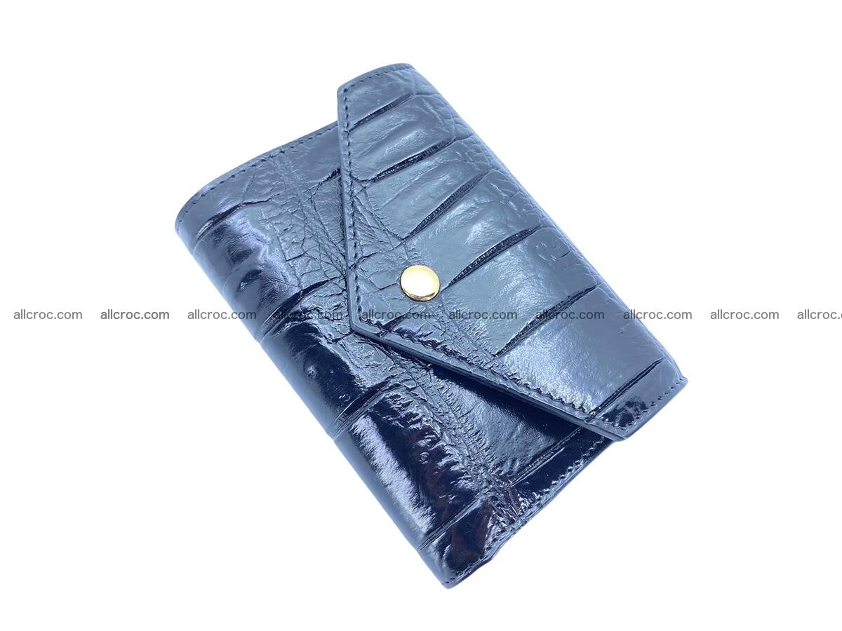 Crocodile skin vertical wallet 1666 Foto 4