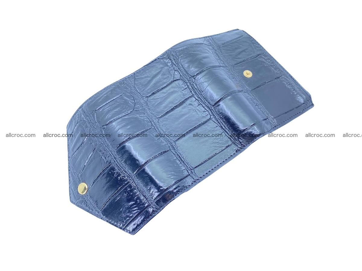 Crocodile skin vertical wallet 1666 Foto 7