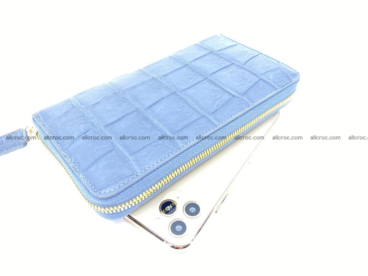 Crocodile skin wallet 1 zip M-size 1372 Foto 0