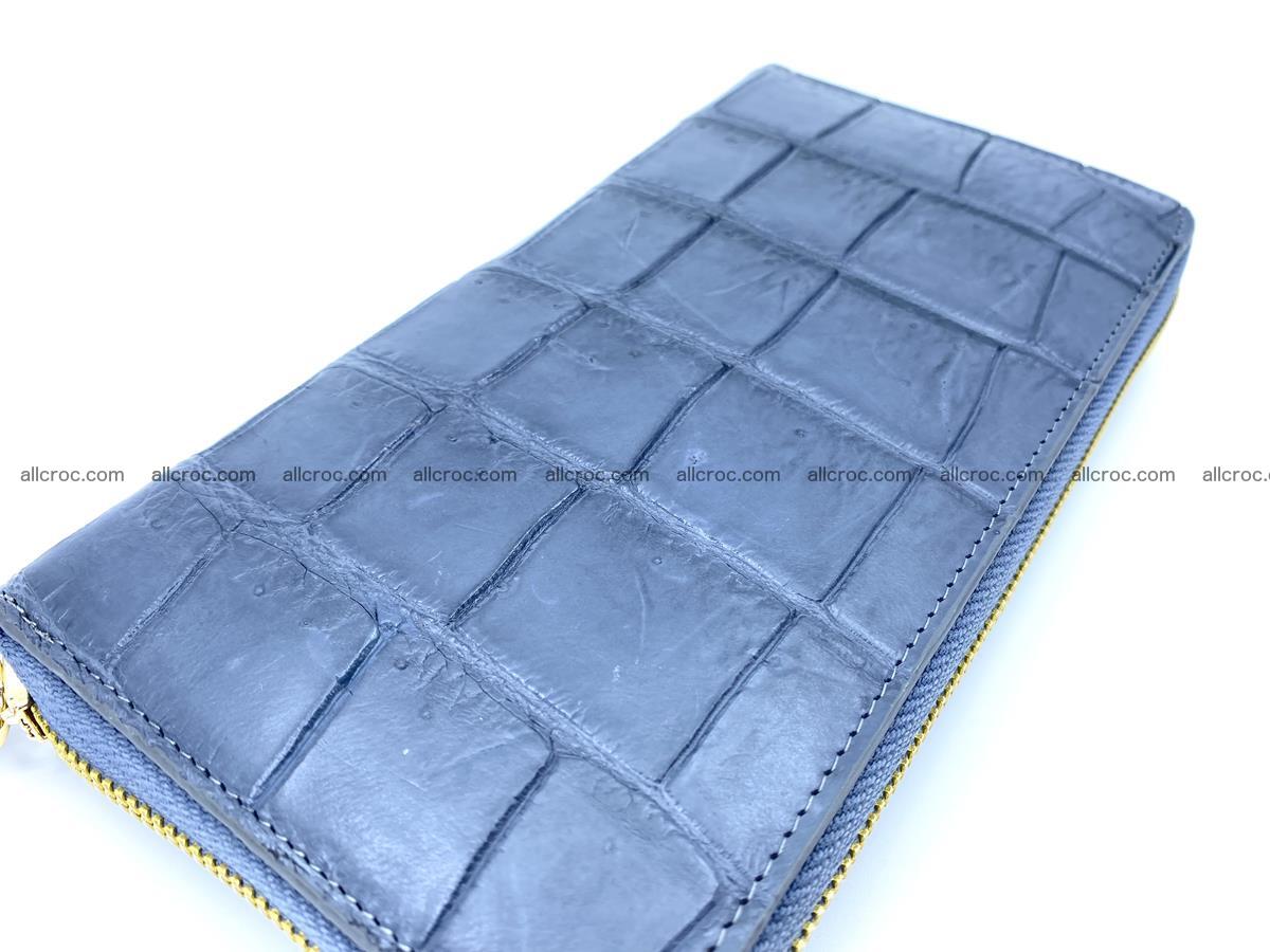 Crocodile skin wallet 1 zip M-size 1372 Foto 1