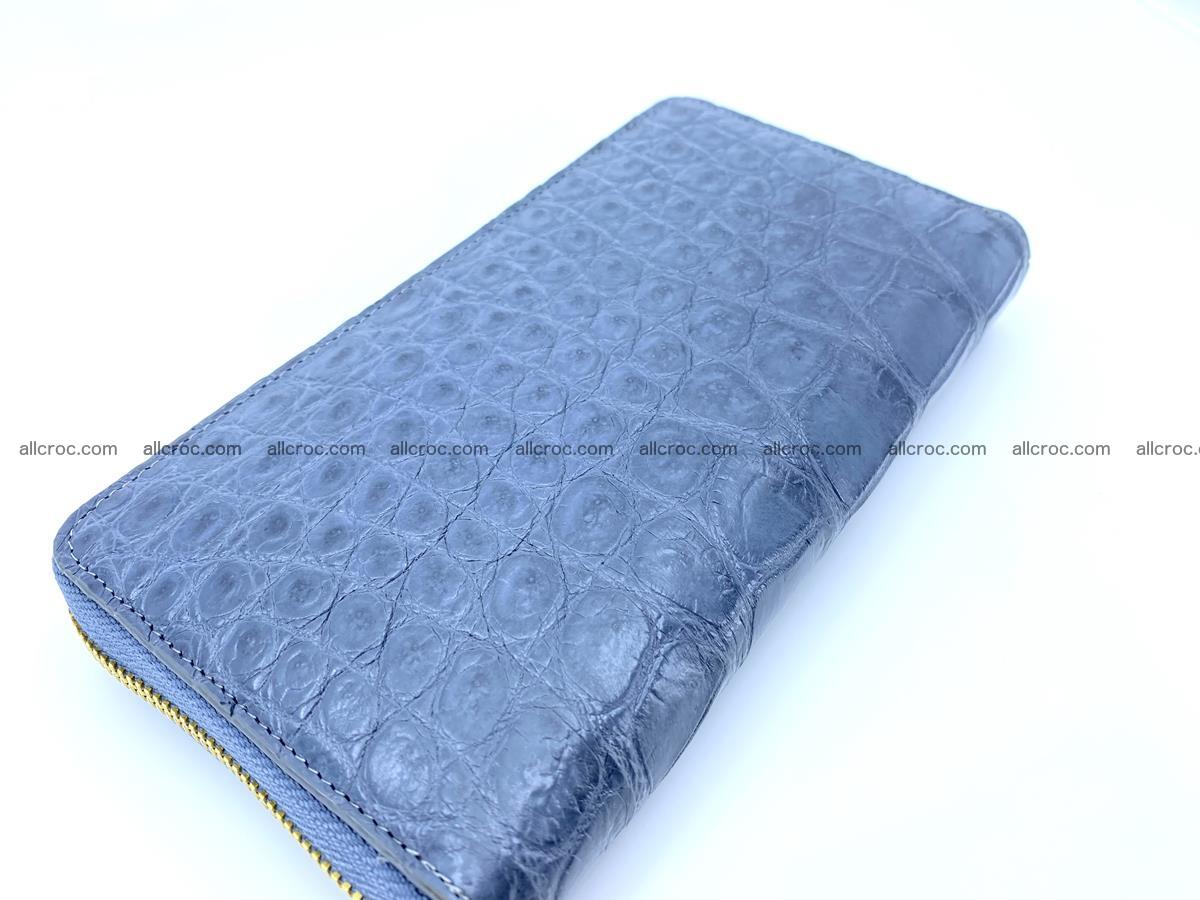 Crocodile skin wallet 1 zip M-size 1372 Foto 2