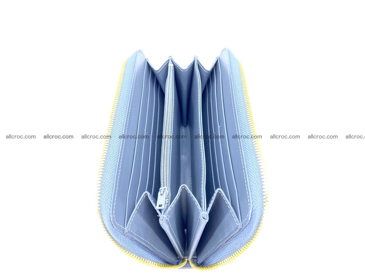 Crocodile skin wallet 1 zip M-size 1372 Foto 5