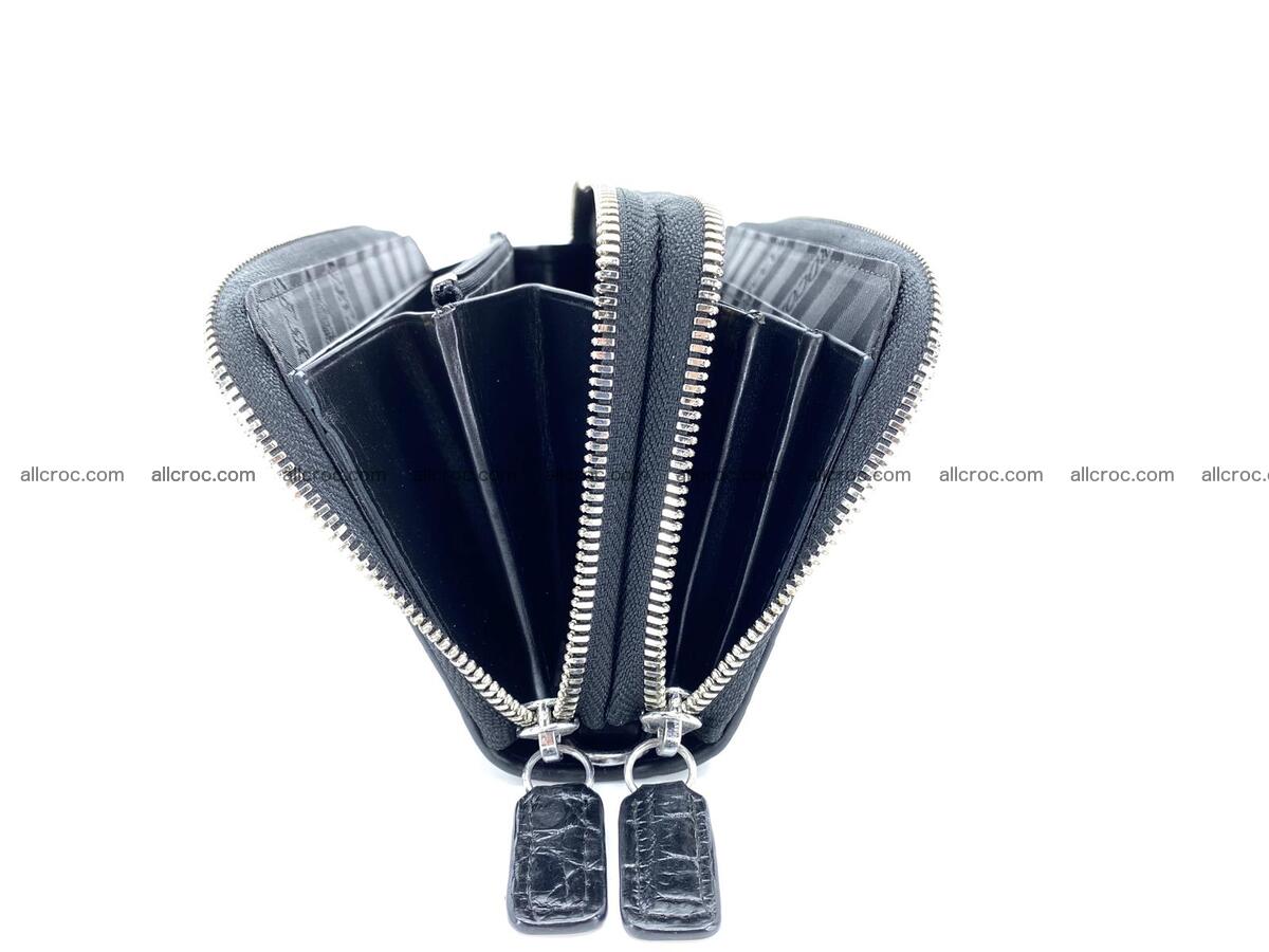 Crocodile skin wallet 2-zips 1318 Foto 7
