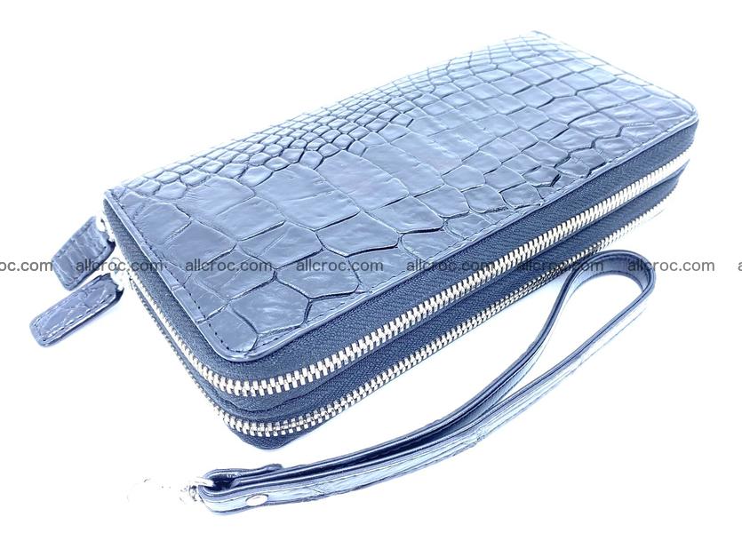 Crocodile skin wallet 2-zips 1318