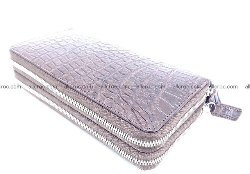 Crocodile skin wallet 2-zips 1317