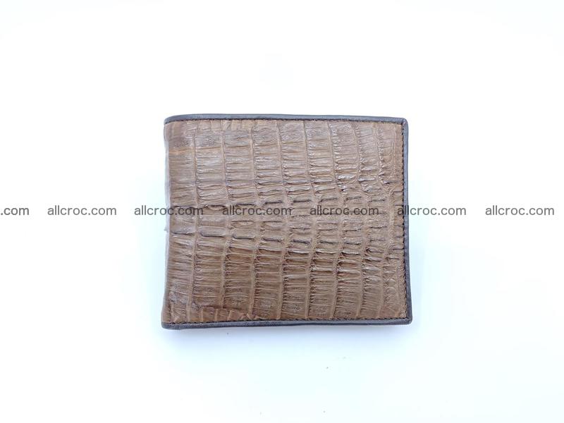 Crocodile skin wallet billfold small 1107