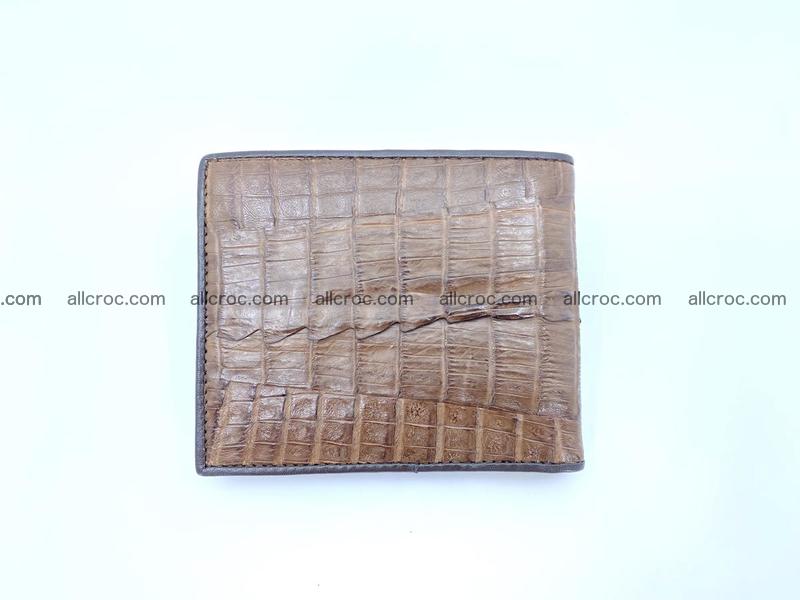 Crocodile skin wallet billfold small 1107