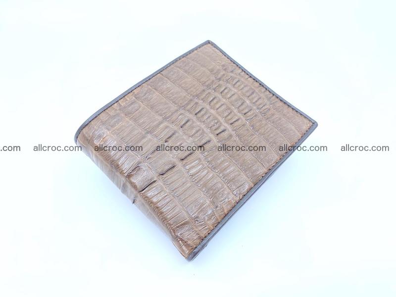 Crocodile skin wallet billfold small 1107