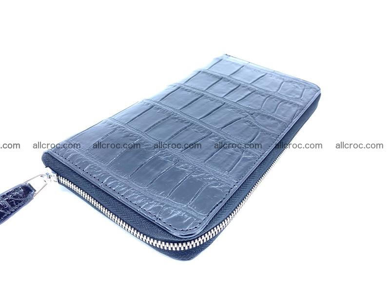Crocodile skin zip wallet XL-size 658