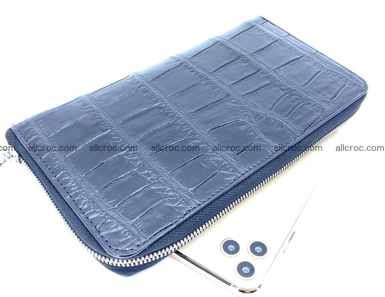 Crocodile skin zip wallet XL-size 658