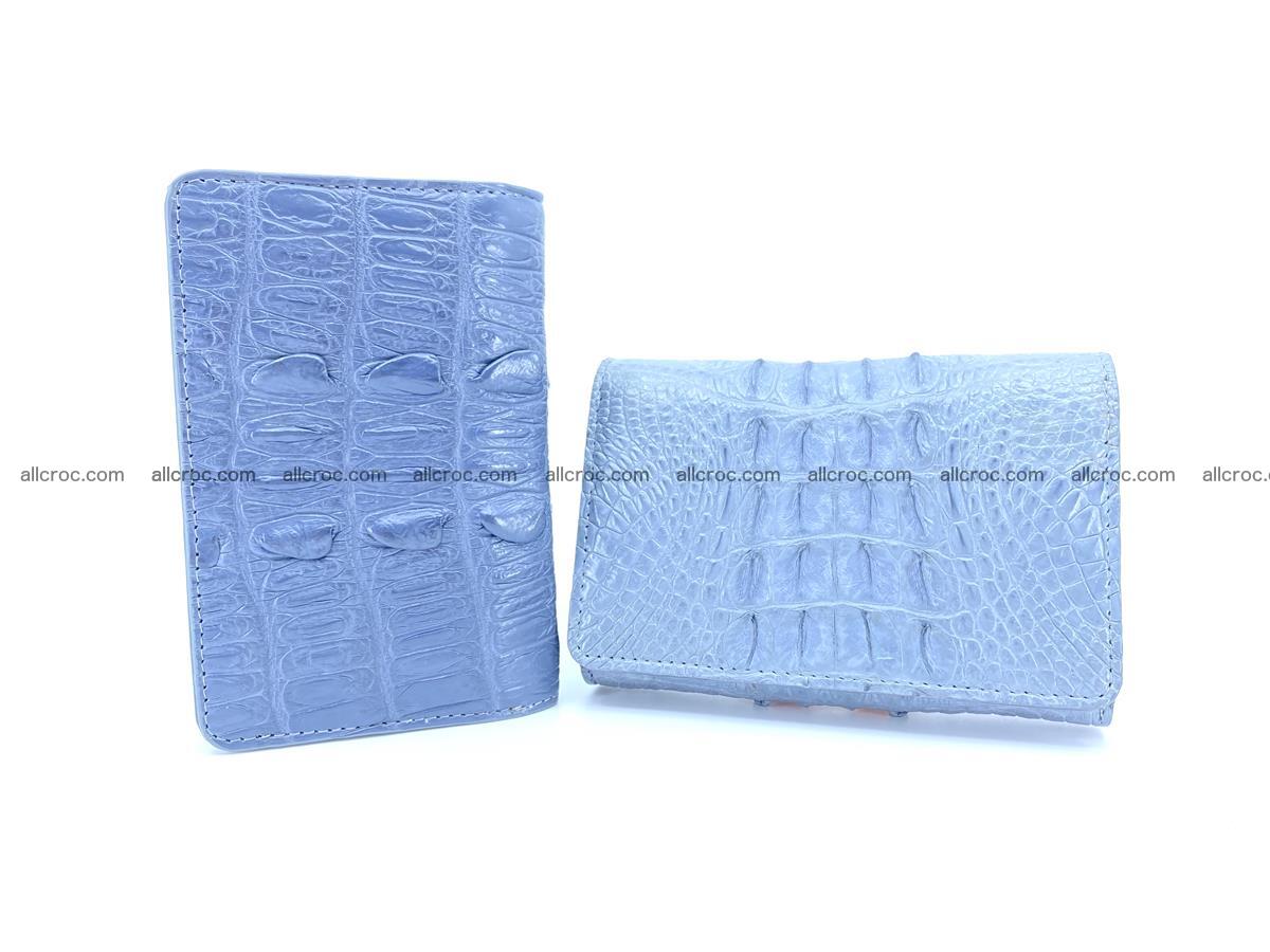 Crocodile skin wallet for women 402 Foto 10