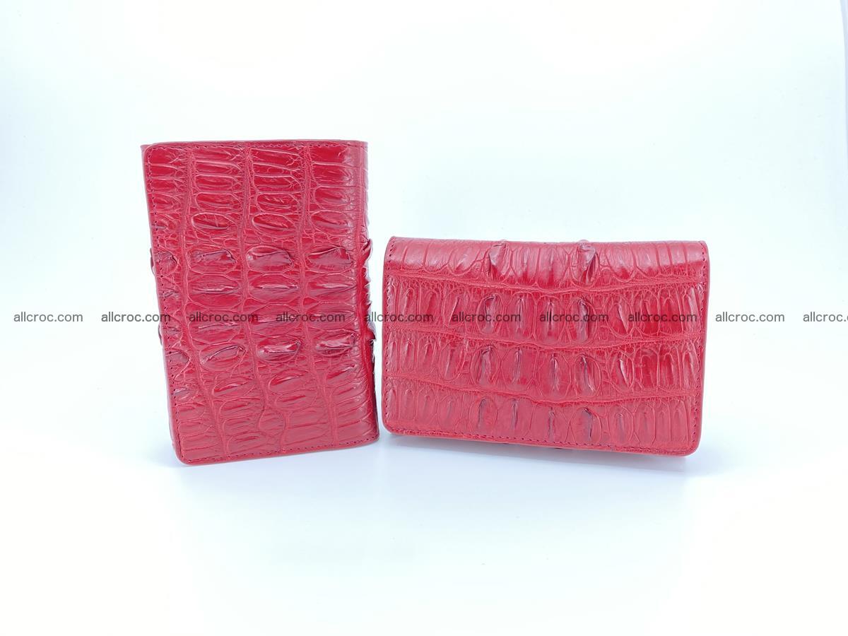 Crocodile skin wallet for women 398 Foto 12