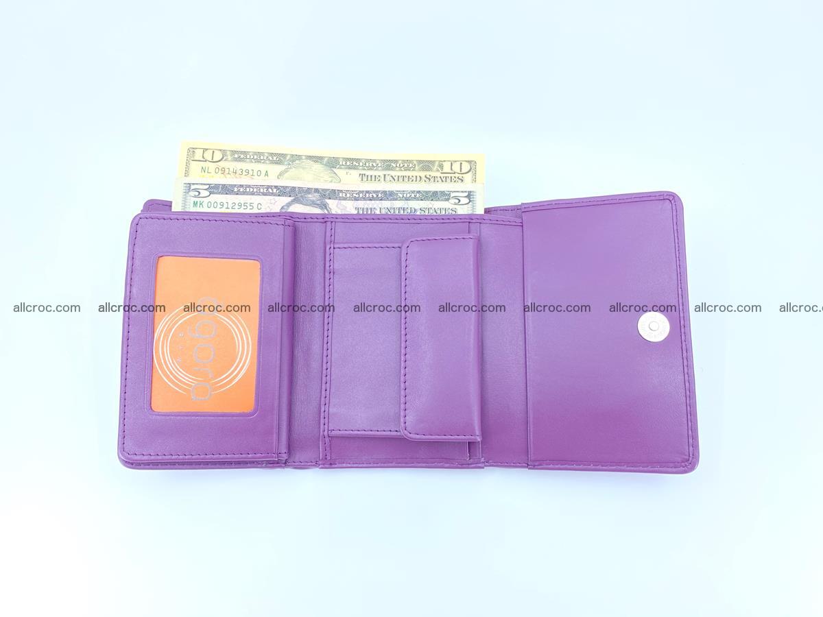 Crocodile skin wallet for women 397 Foto 10