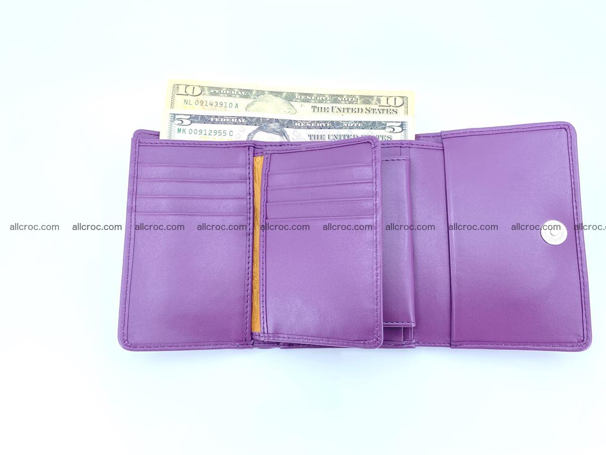 Crocodile skin wallet for women 397 Foto 11
