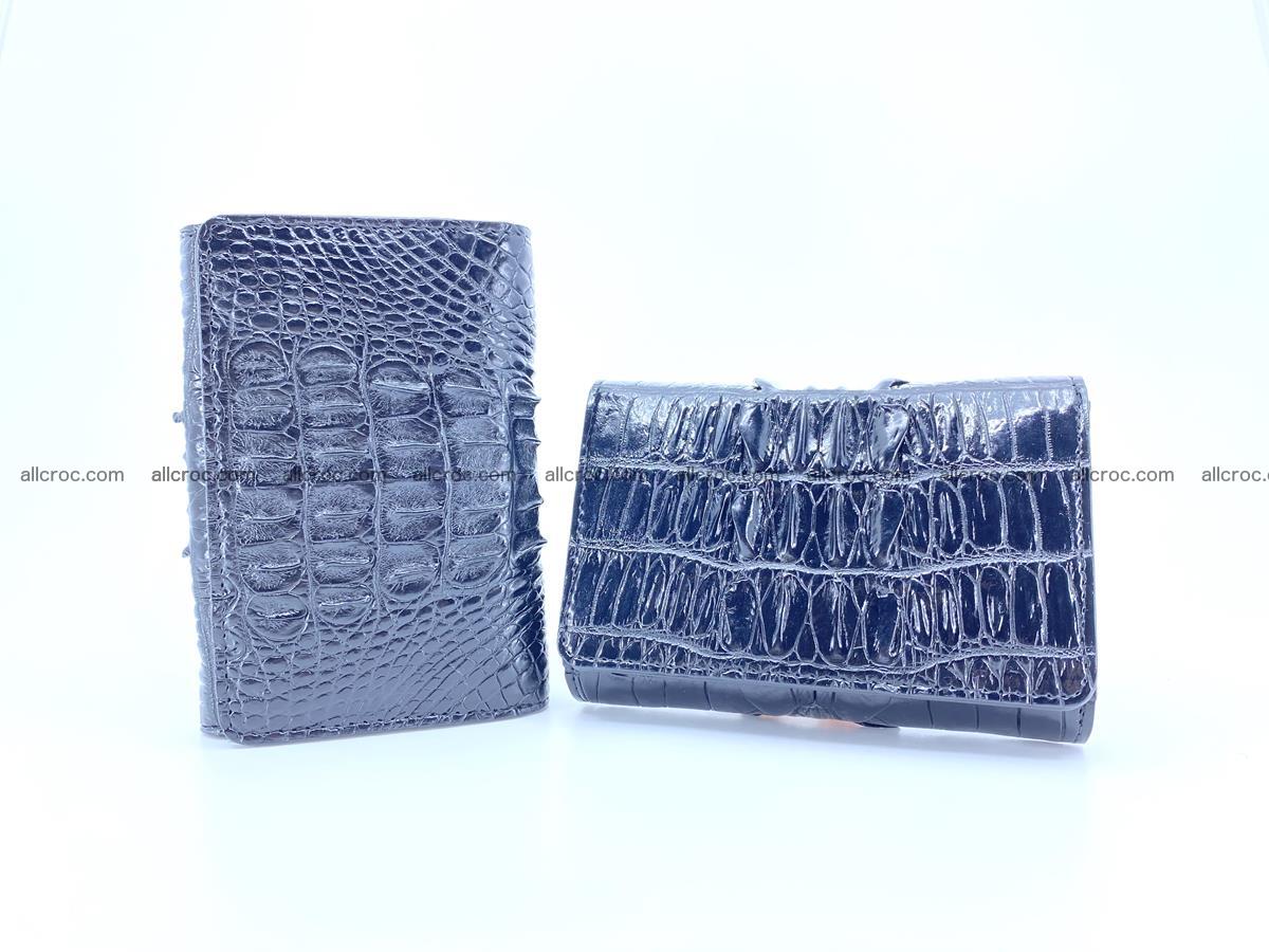 Crocodile skin wallet for women 405 Foto 13