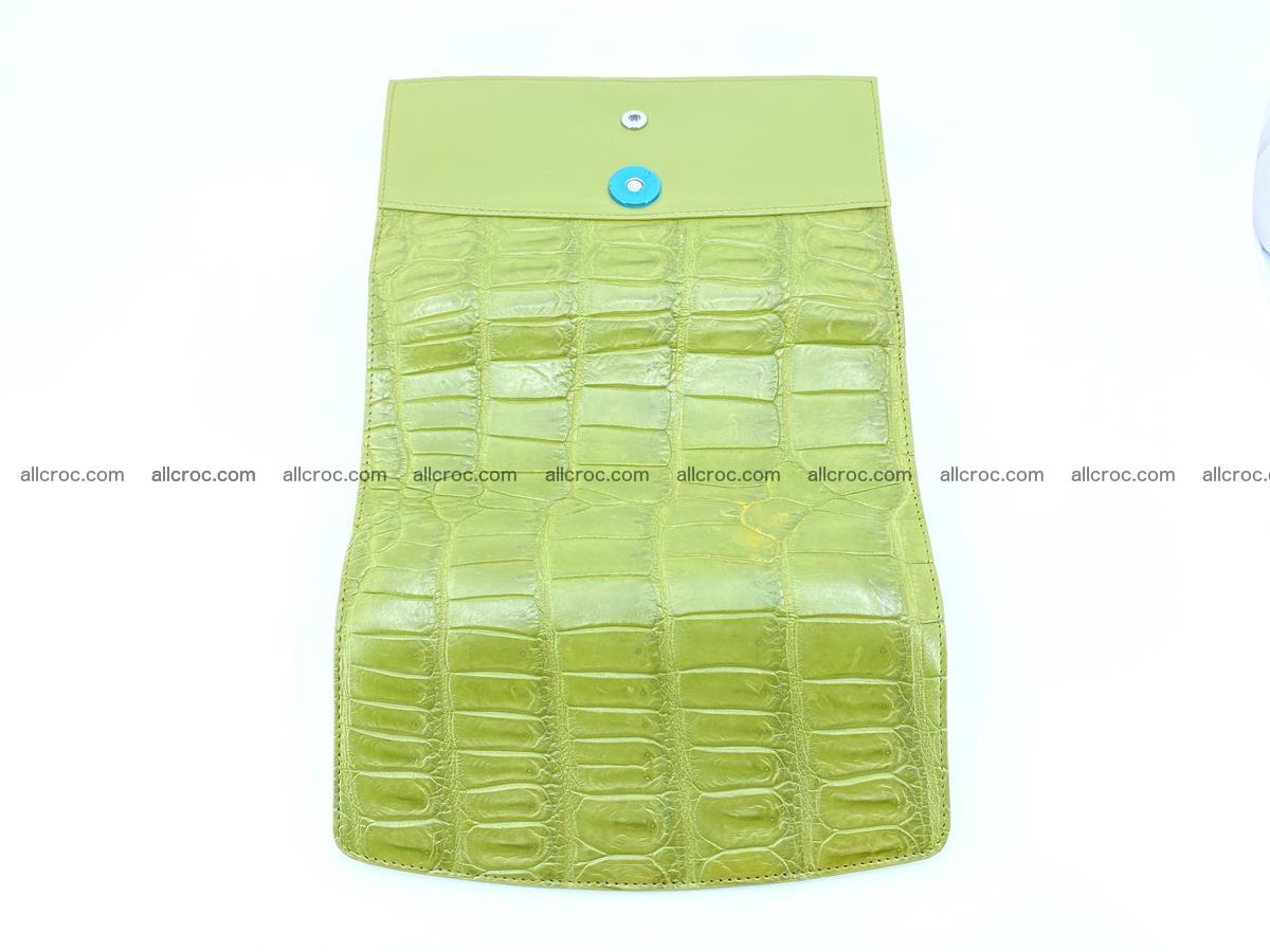 Crocodile skin wallet, long wallet trifold for women 518 Foto 8