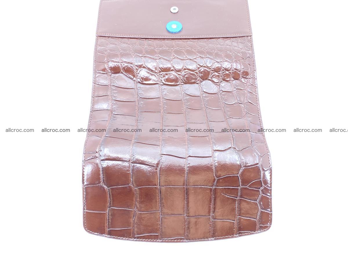 Crocodile skin wallet, long wallet trifold for women 517 Foto 9