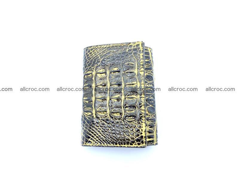 crocodile skin wallet trifold 1295