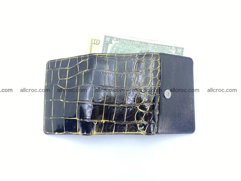 Crocodile skin wallet trifold 1298
