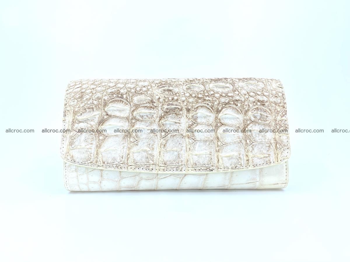 Crocodile skin wallet trifold for women 515 Foto 0