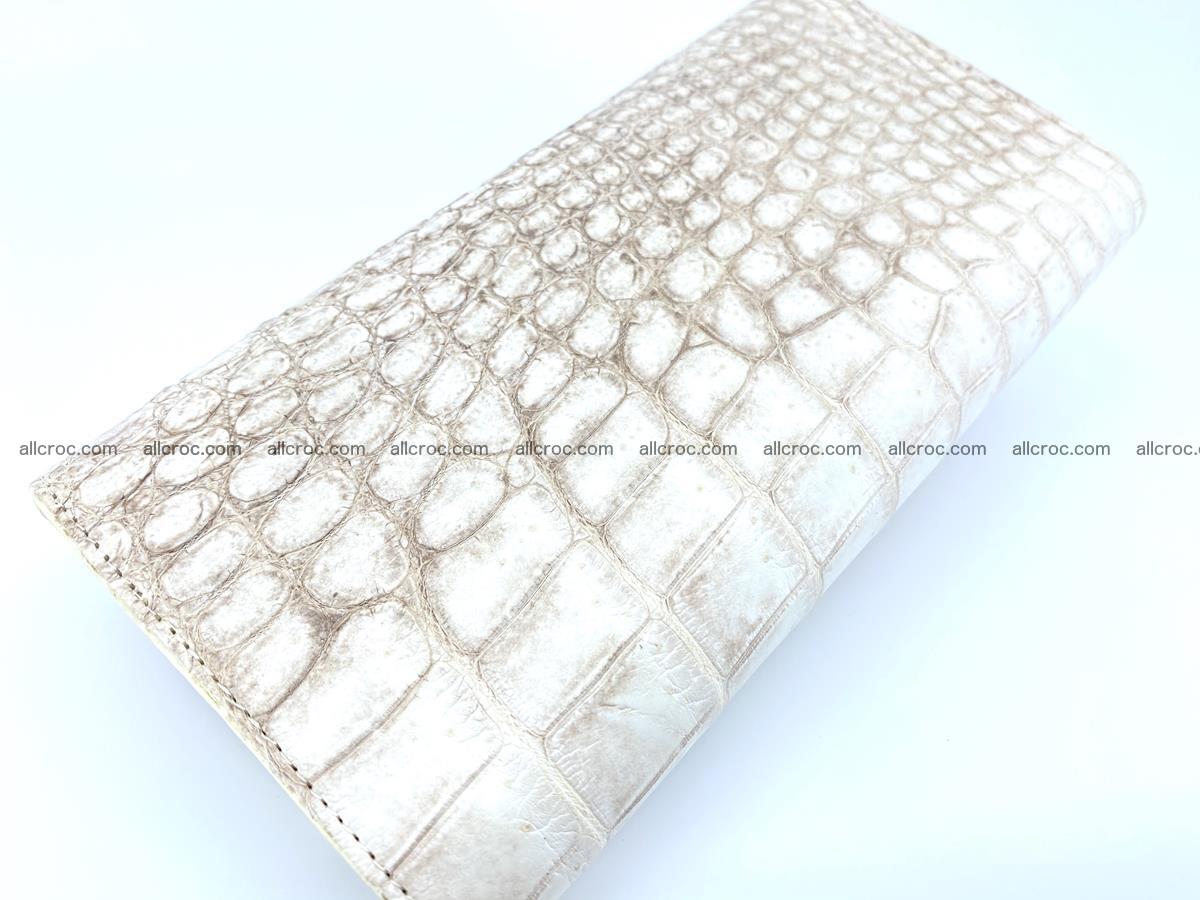 Crocodile skin wallet trifold for women 515 Foto 3