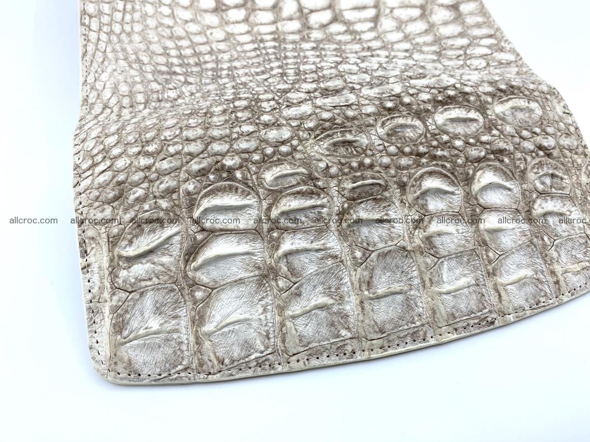 Crocodile skin wallet trifold for women 515 Foto 4
