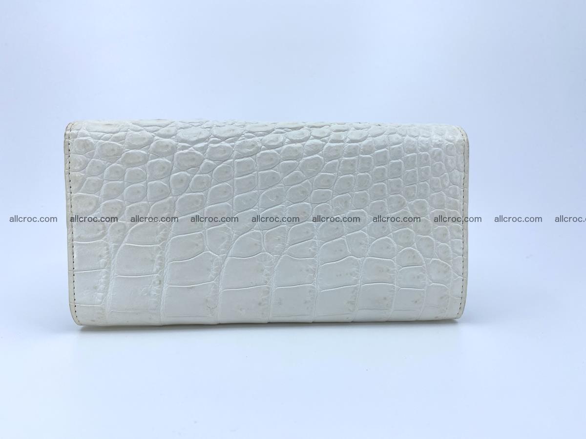Crocodile skin wallet trifold for women 516 Foto 1