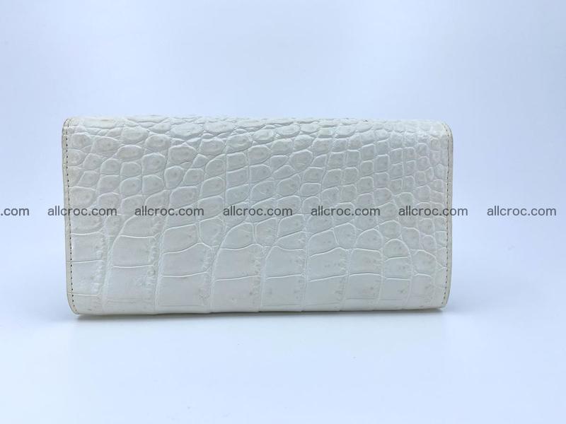 Crocodile skin wallet trifold for women 516