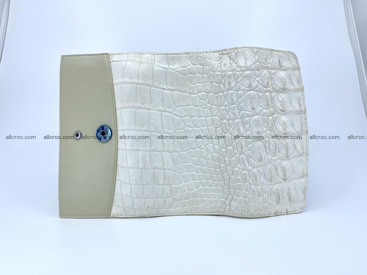 Crocodile skin wallet trifold for women 516 Foto 9