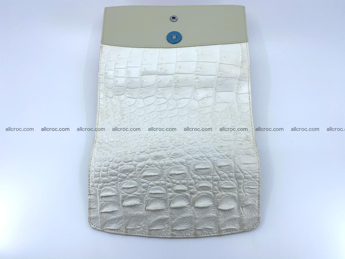 Crocodile skin wallet trifold for women 516 Foto 10