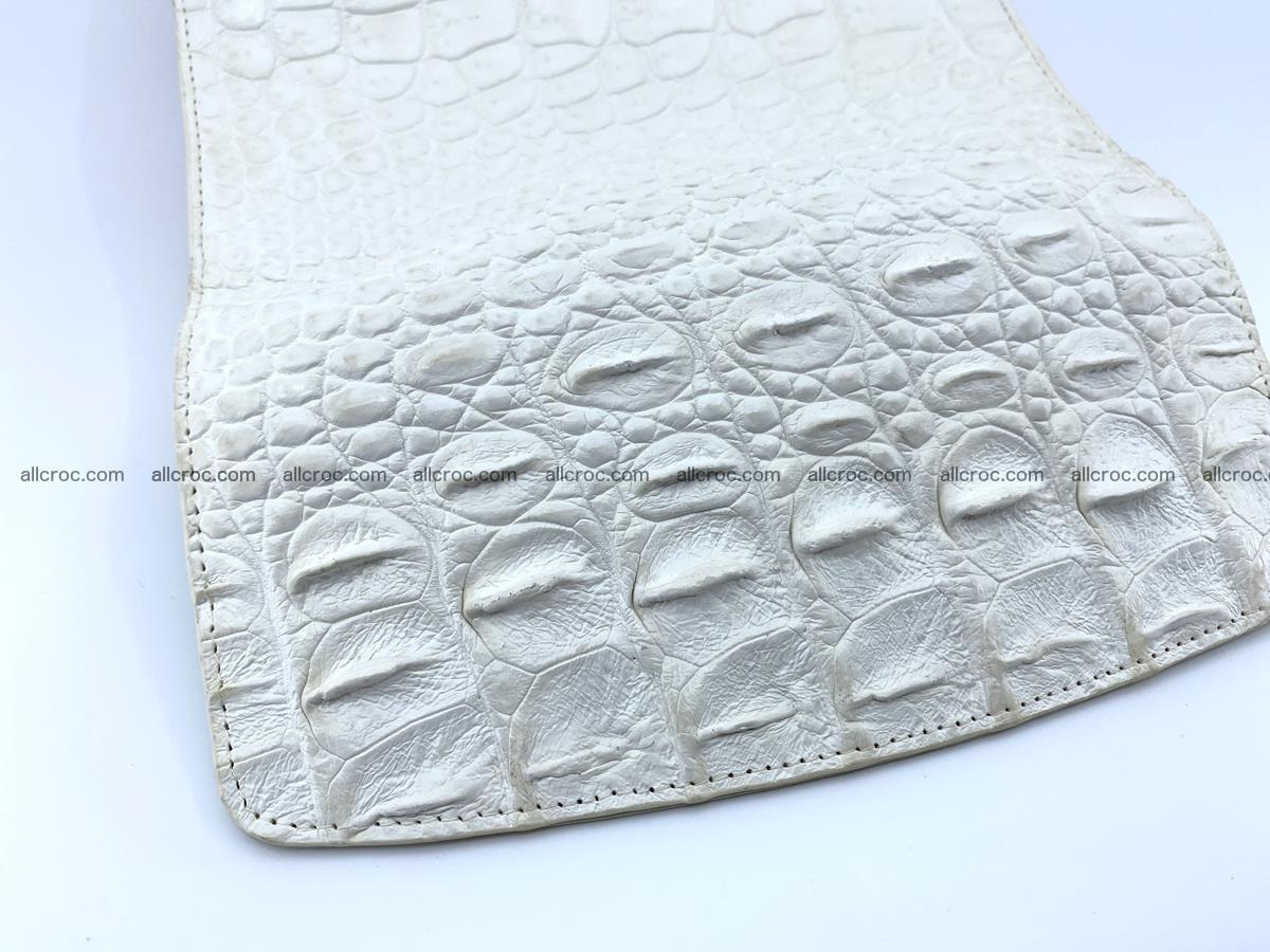 Crocodile skin wallet trifold for women 516 Foto 5