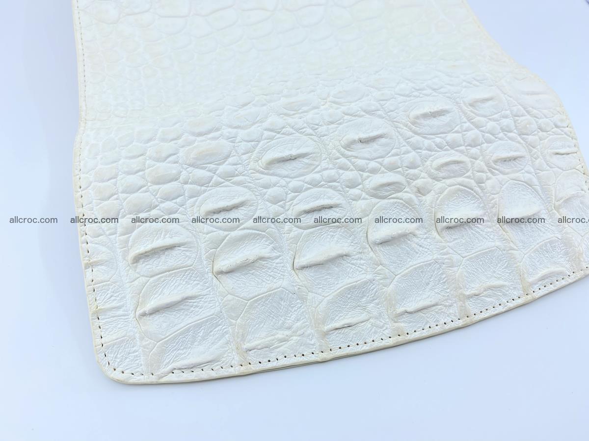 Crocodile skin wallet trifold for women 516 Foto 4