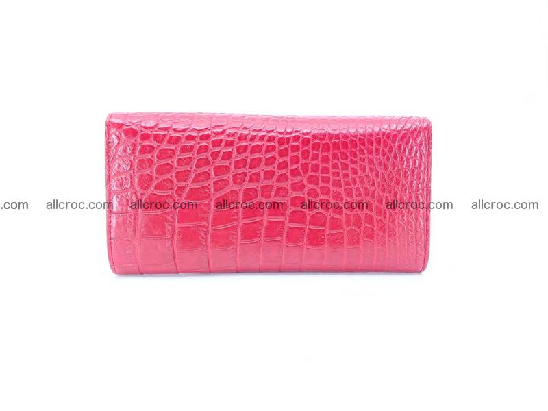 Crocodile skin wallet trifold for women 514