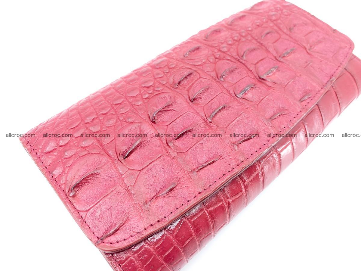 Crocodile skin wallet trifold for women 514 Foto 2
