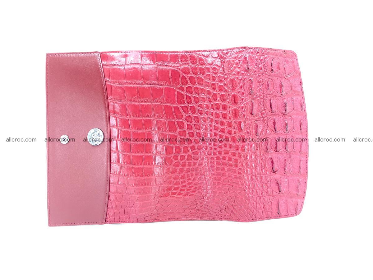 Crocodile skin wallet trifold for women 514 Foto 9