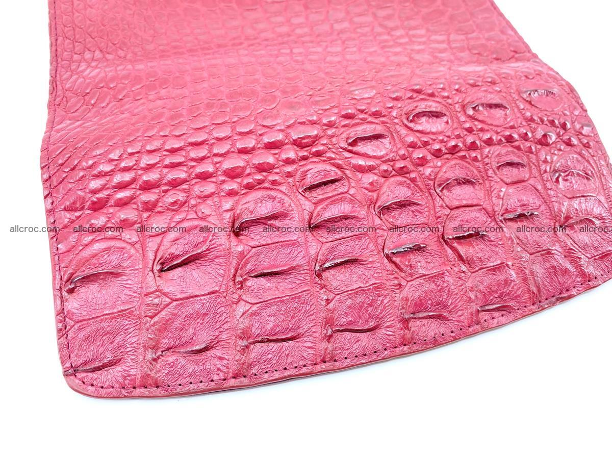 Crocodile skin wallet trifold for women 514 Foto 4