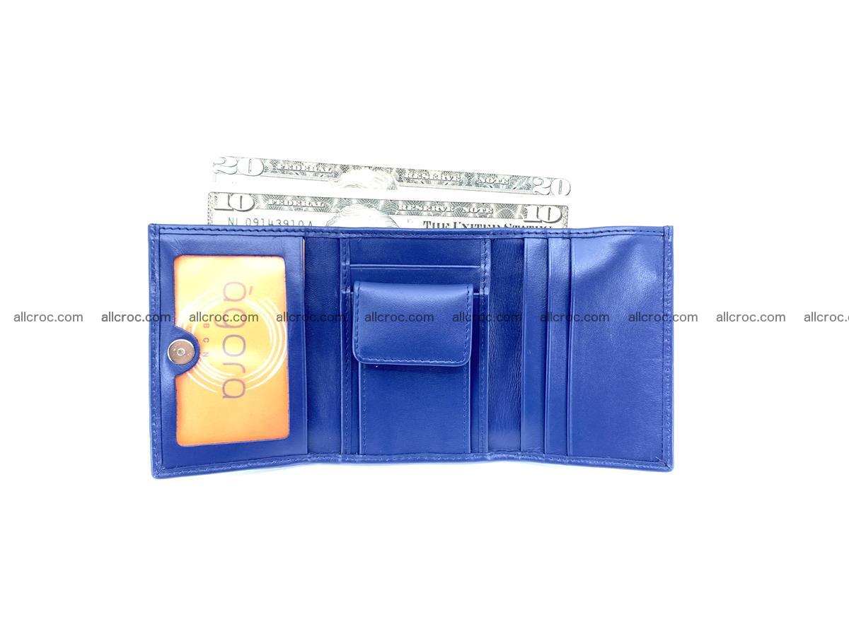 Crocodile skin wallet trifold mini with coins compartment 498 Foto 9