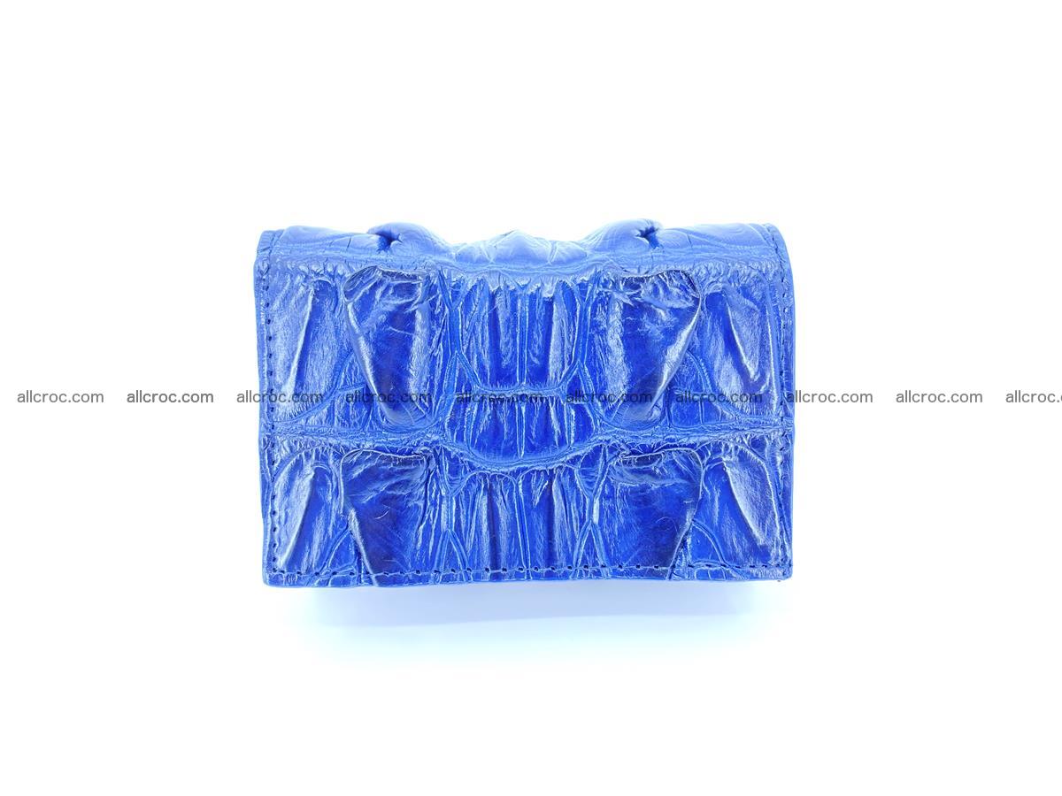 Crocodile skin wallet trifold mini with coins compartment 963 Foto 0