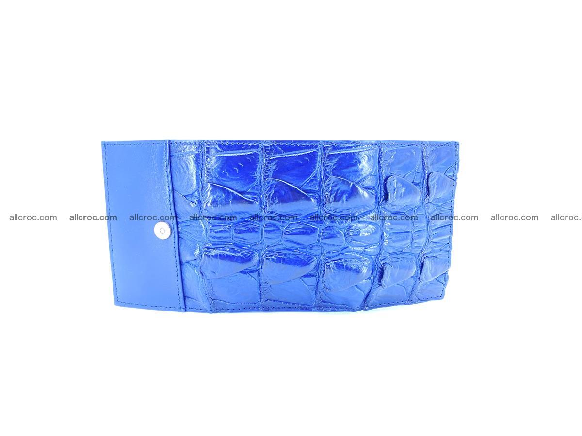 Crocodile skin wallet trifold mini with coins compartment 963 Foto 6