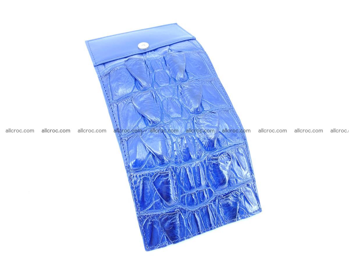 Crocodile skin wallet trifold mini with coins compartment 963 Foto 7