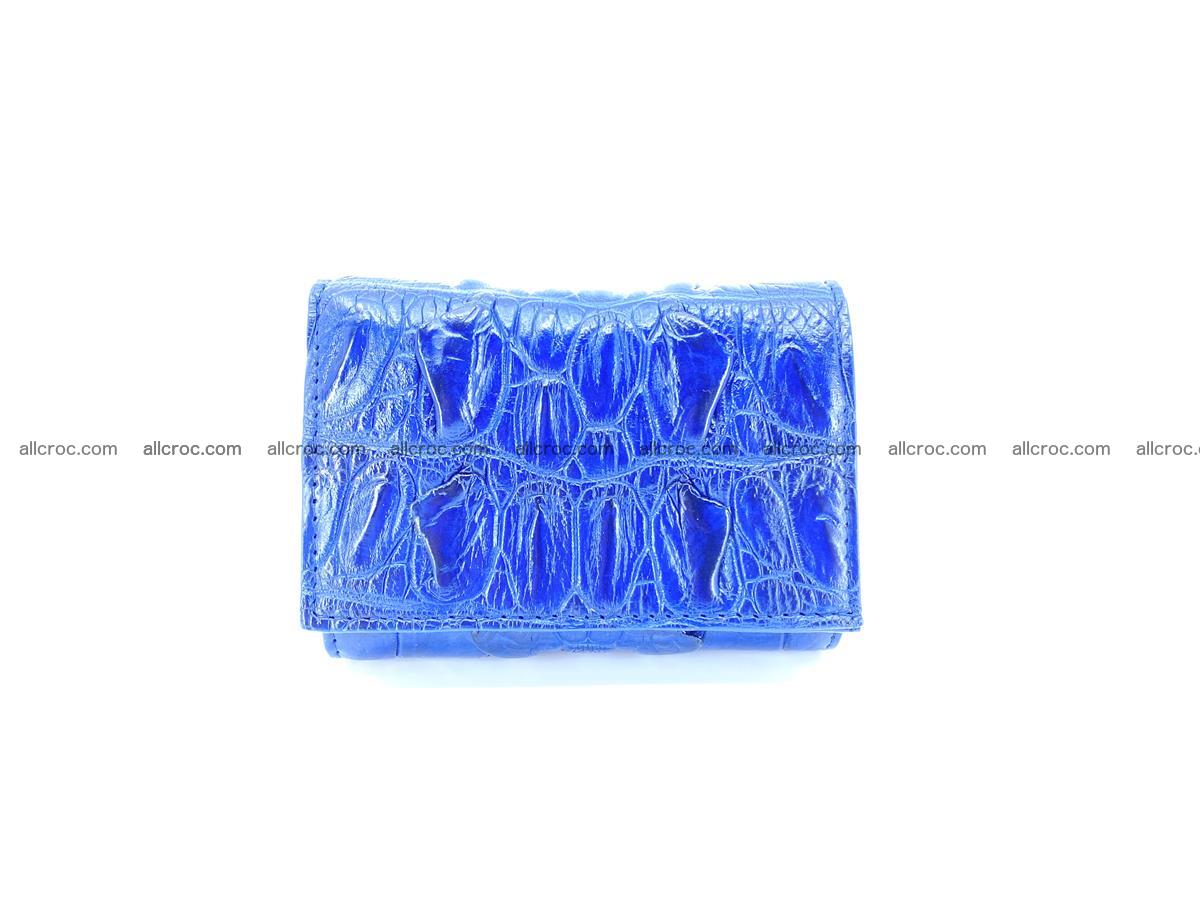 Crocodile skin wallet trifold mini with coins compartment 964 Foto 0
