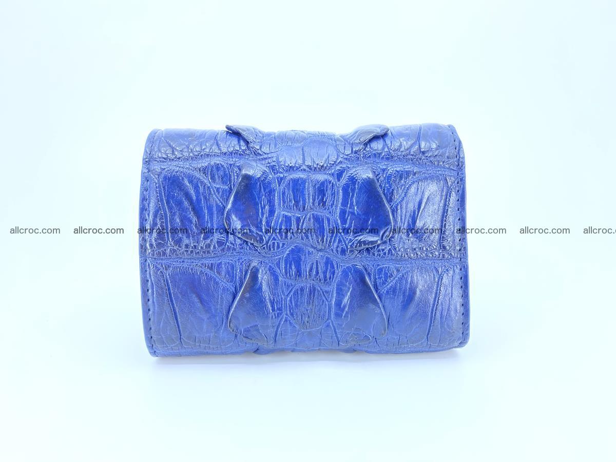 Crocodile skin wallet trifold mini with coins compartment 964 Foto 1