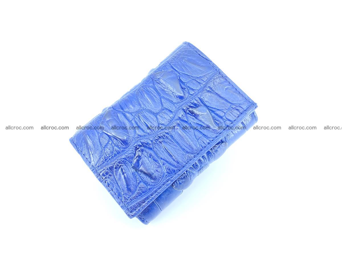 Crocodile skin wallet trifold mini with coins compartment 964 Foto 2