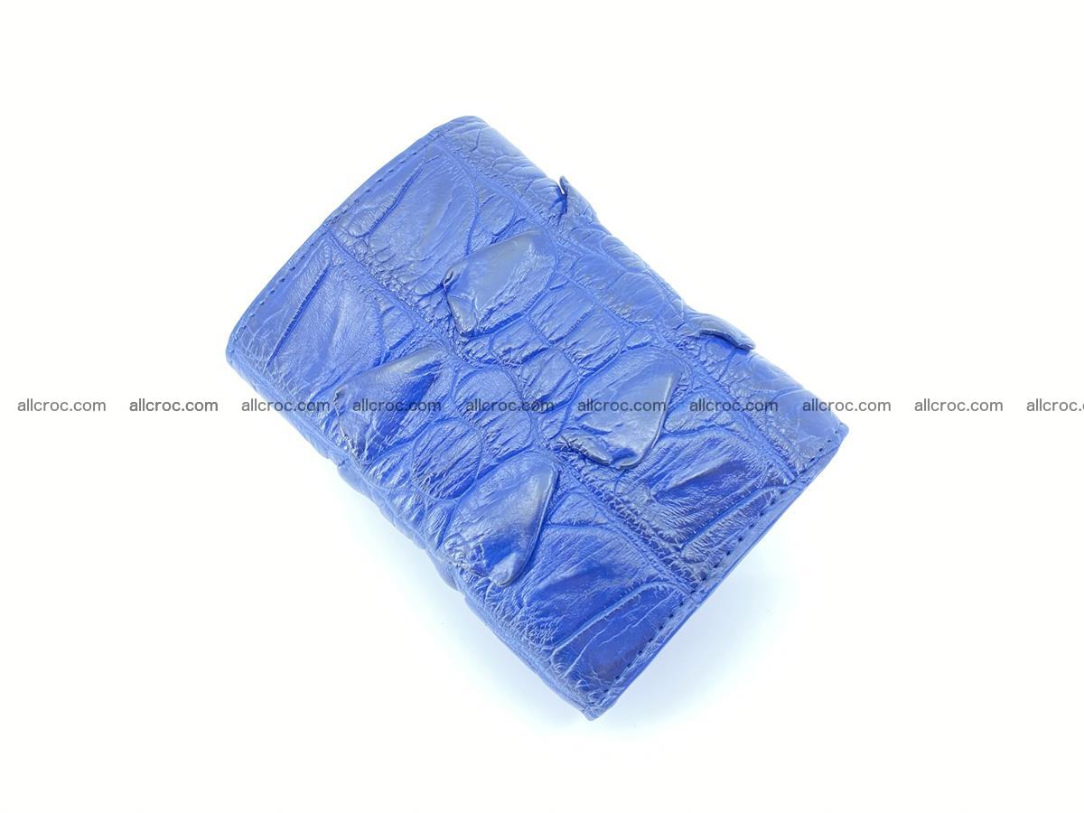 Crocodile skin wallet trifold mini with coins compartment 964 Foto 3