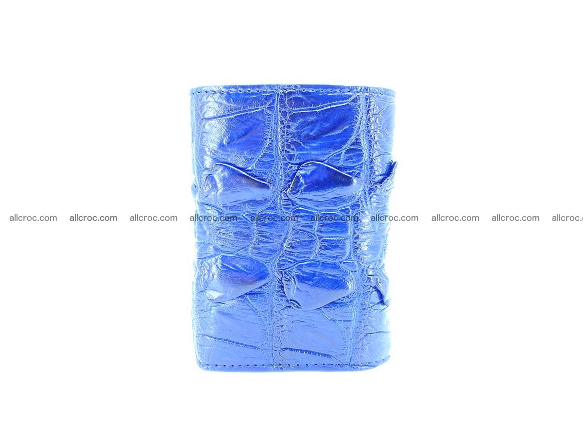 Crocodile skin wallet trifold mini with coins compartment 964 Foto 5