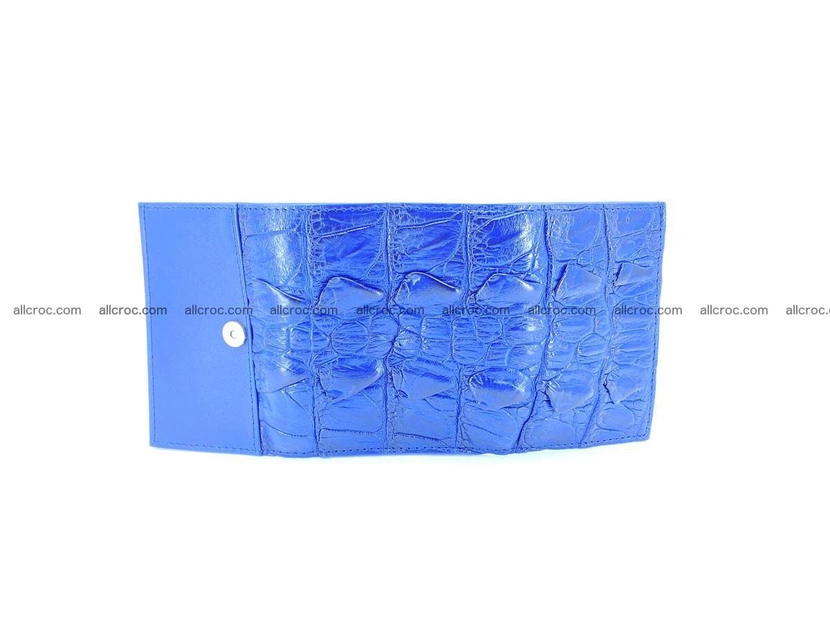 Crocodile skin wallet trifold mini with coins compartment 964 Foto 8