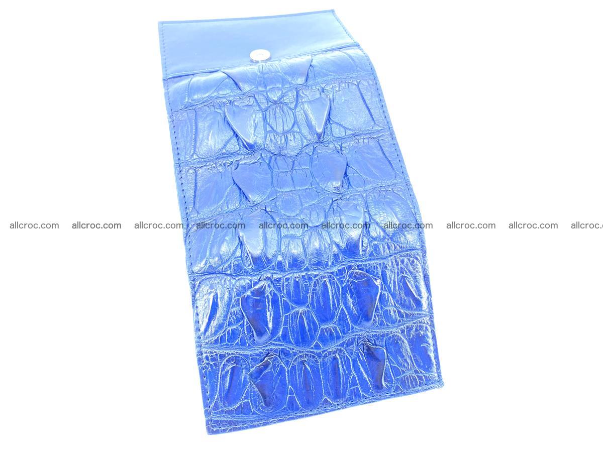 Crocodile skin wallet trifold mini with coins compartment 964 Foto 6