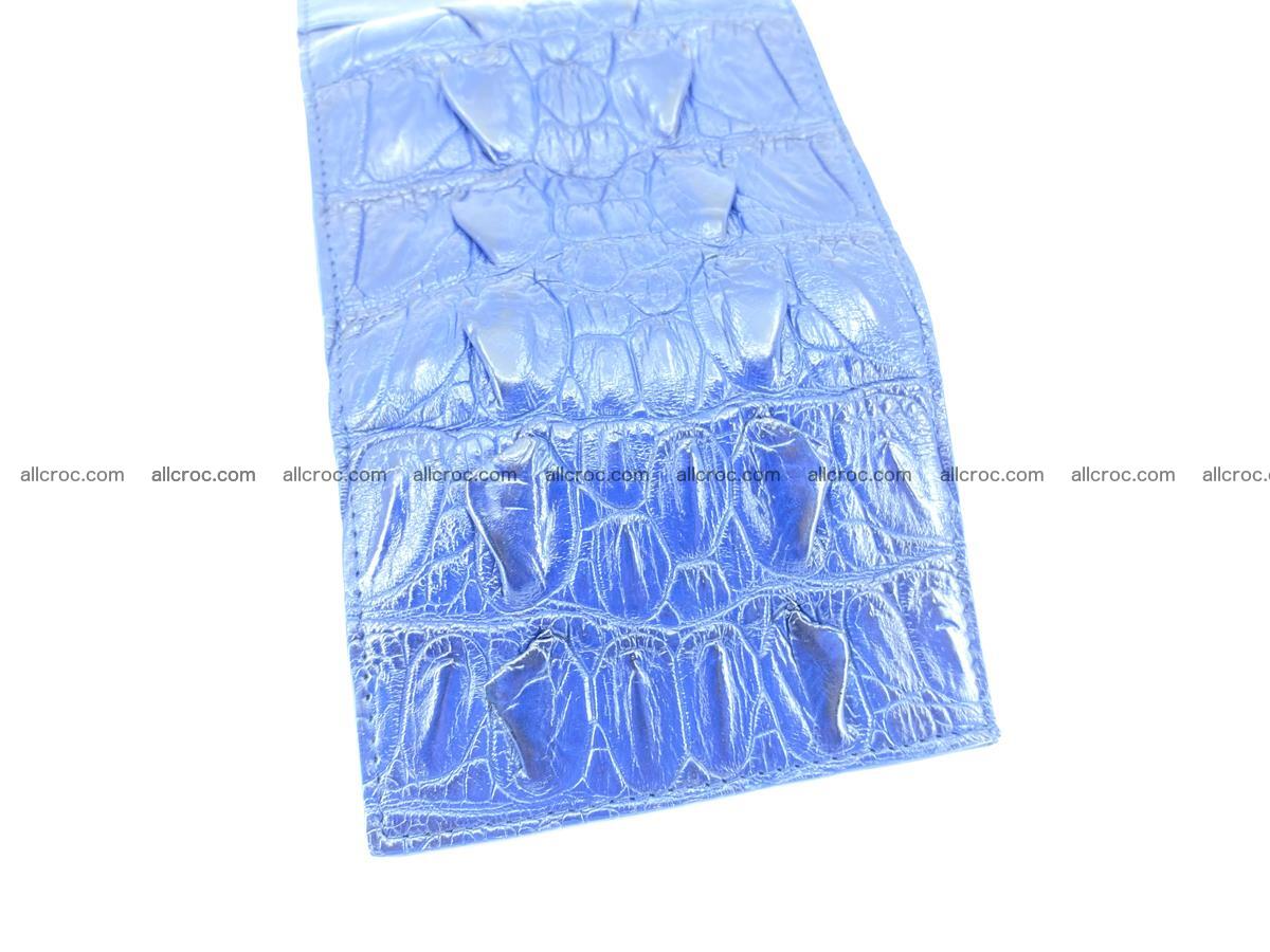 Crocodile skin wallet trifold mini with coins compartment 964 Foto 7
