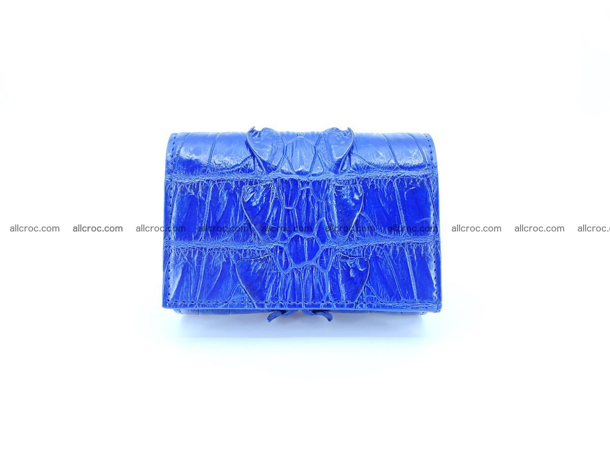 Crocodile skin wallet trifold mini with coins compartment 965 Foto 0