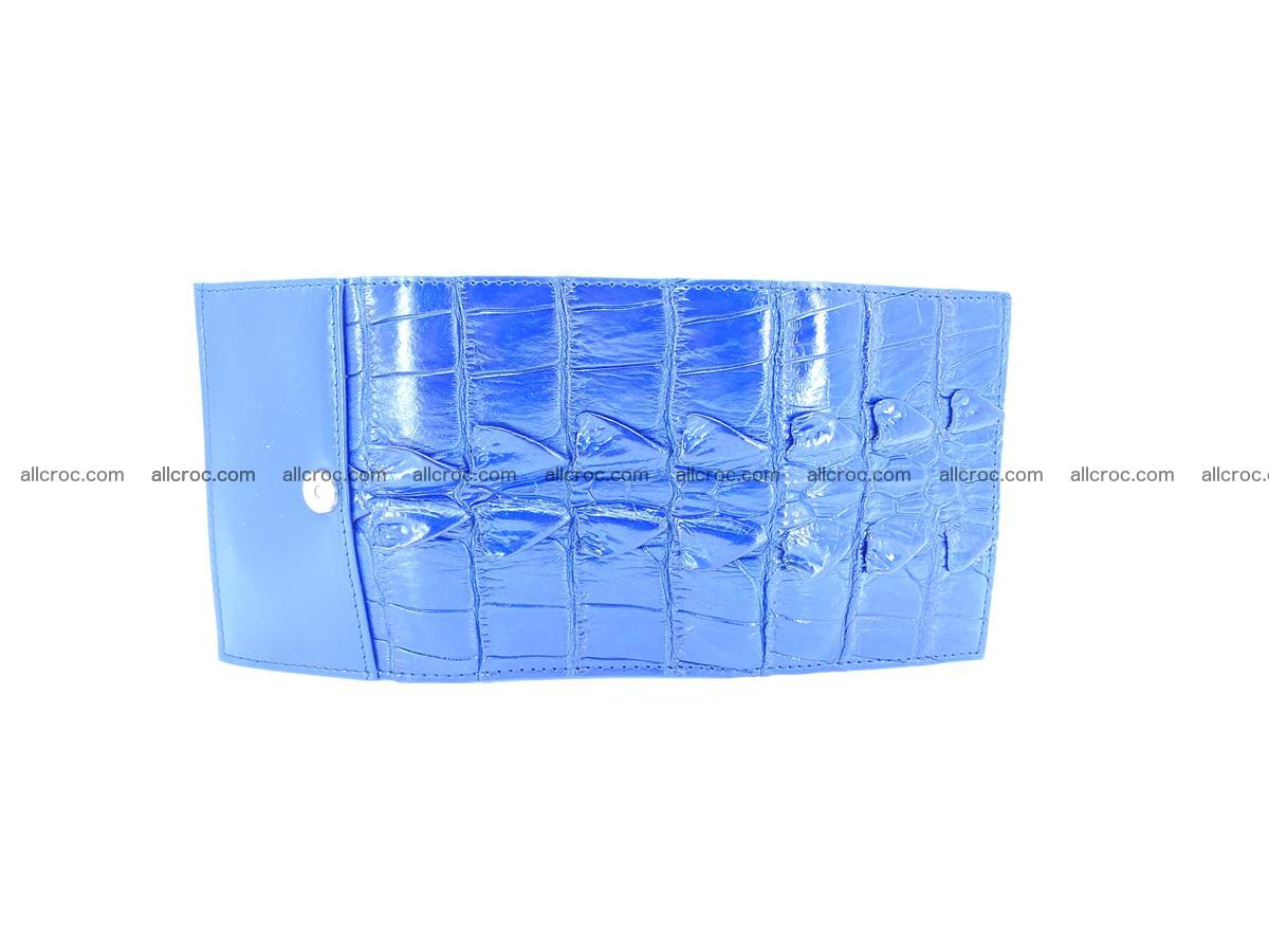 Crocodile skin wallet trifold mini with coins compartment 965 Foto 6